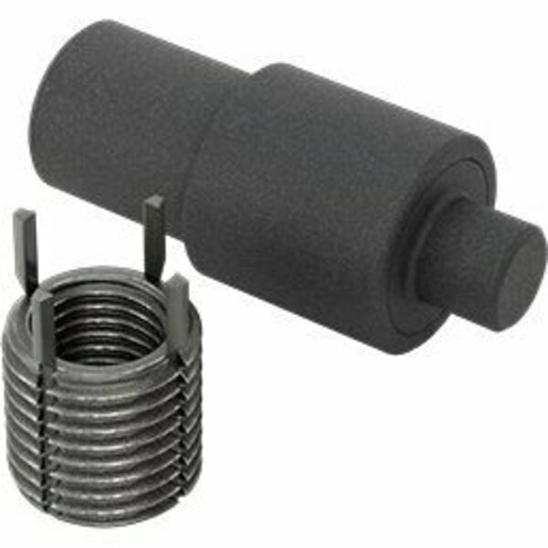 Bsc Preferred Black-Phosphate Steel Key-Locking Inserts with Installation Tool Thin Wall M10 x 1.25 mm Thread 90245A165